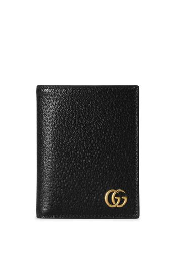 Gucci GG Marmont bi-fold leather wallet - Schwarz