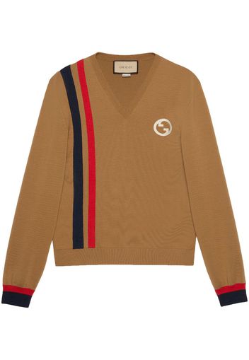 Gucci Interlocking G wool jumper - Braun