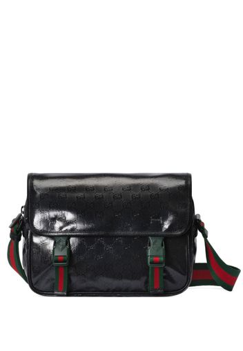 Gucci GG crystal-embellished messenger bag - Schwarz