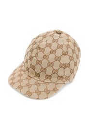 Gucci Kids Baseballkappe mit Monogrammmuster - Nude