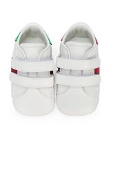 Gucci Kids Sneakers mit Webstreifen - Weiß