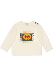 Gucci Kids Sweatshirt mit Logo - Weiß
