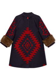 Gucci Kids Mantel mit geometrischem Muster - Blau