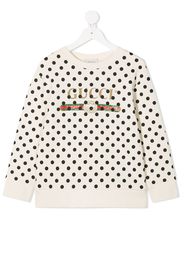 Gucci Kids Sweatshirt mit Polka Dots - Nude