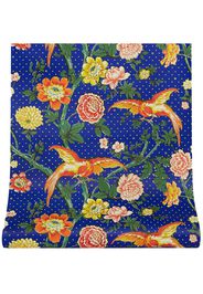 Gucci Tapete mit Blumen-Print - Blau