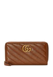 Gucci 'GG Marmont' Portemonnaie - Braun