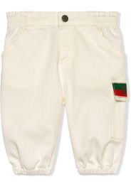 Gucci Kids Jeans mit Jacquard-Logo - Weiß