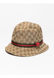 Gucci Kids Fischerhut aus GG Supreme - Braun