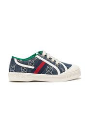 Gucci Kids GG Supreme lace-up sneakers - Blau