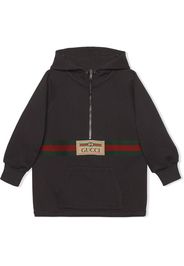 Gucci Kids House Web Jacke mit kurzem Reißverschluss - Grau