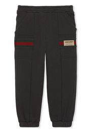 Gucci Kids Jogginghose mit Webdetail - Grau