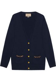 Gucci Gestrickter Cardigan - Blau