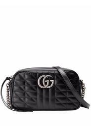 Gucci Kleine GG Marmont Schultertasche - Schwarz