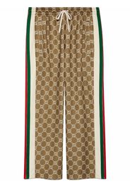 Gucci Interlocking G drawstring track pants - Braun