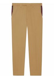 Gucci Web-detail tailored trousers - Nude