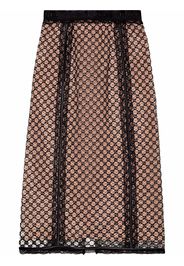 Gucci GG net-overlay skirt - Schwarz