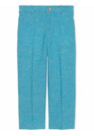 Gucci Kids Canvas-Hose mit GG - Blau