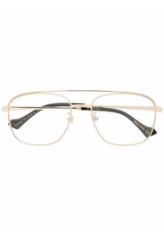 Gucci Eyewear Klassische Pilotenbrille - Gold