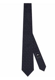 Gucci GG pattern tie - Blau