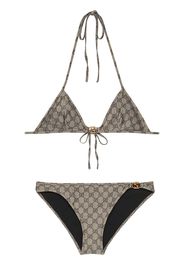 Gucci Bikini mit GG-Print - Braun