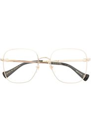 Gucci Eyewear Oversized-Brille - Gold