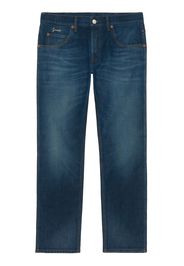 Gucci faded tapered jeans - Blau