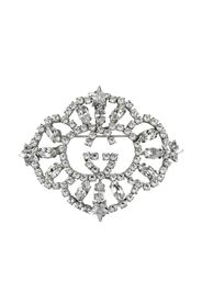 Gucci Interlocking G crystal star brooch - Silber