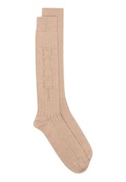 Gucci logo knitted socks - Nude