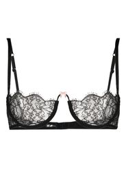 Gucci floral-lace bra - Schwarz