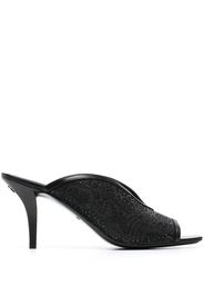 Gucci GG embellished high-heel mules - Schwarz