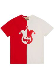 Gucci T-Shirt mit Harlekin-Print - Rot