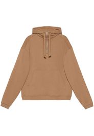 Gucci logo-print hoodie - Braun