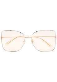 Gucci Eyewear oversized square-frame sunglasses - Gold