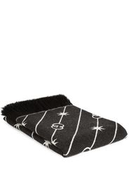 Gucci Interlocking G stars jacquard blanket - Schwarz