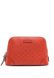 Gucci embossed logo-patch make-up bag - Orange