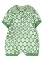 Gucci Kids Double G babygrow - Grün