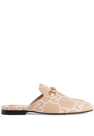 Gucci Slipper mit Monogramm - Nude