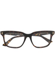 Gucci Eyewear Brille mit eckigem Gestell - Braun