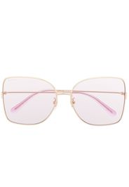 Gucci Eyewear oversize-frame sunglasses - Gold