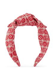 Gucci Kids Children's Double G cotton headband - Rot