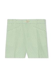 Gucci Kids GG intarsia-knit cotton shorts - Grün