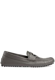 Gucci Interlocking G leather driving shoes - Grau