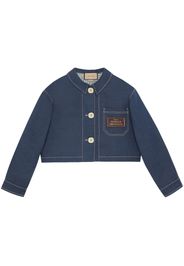 Gucci Giacca corta in denim - Blau