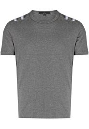 Gucci T-Shirt mit Streifendetail - Grau