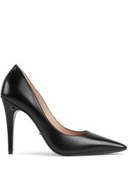 Gucci pointed-toe leather pumps - Schwarz