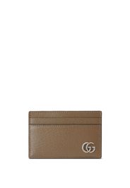 Gucci GG Marmont leather cardholder - 2801 棕色