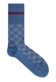 Gucci Socken mit GG-Muster - Blau