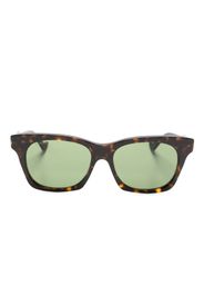 Gucci Eyewear Eckige Sonnenbrille in Schildpattoptik - Braun