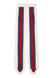 Gucci Web-stripe-detail panelled track pants - Weiß
