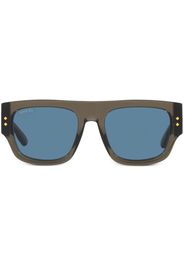 Gucci Eyewear logo-engraved square-frame sunglasses - Grau